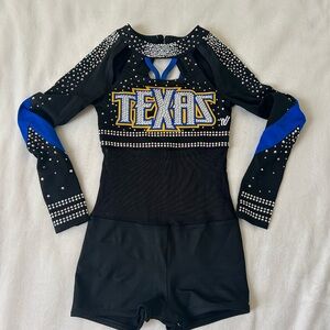 Varsity Spirit Competition Cheerleading Texas Uniform with Rhinestones RN# 64650